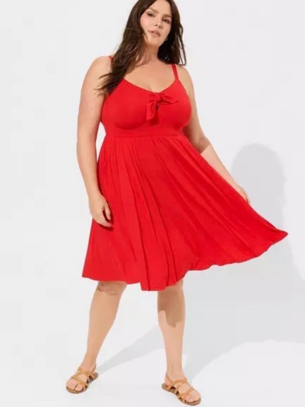 NWT Torrid Super Soft Tie Front Skater Dress